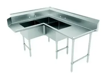 Advance Tabco DTC-3-K20-96L Dishtable, with Potsinks