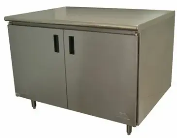 Advance Tabco EHB-SS-243 Work Table, Cabinet Base Hinged Doors