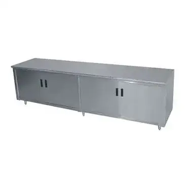 Advance Tabco EHB-SS-246M Work Table, Cabinet Base Hinged Doors