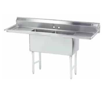 Advance Tabco FC-2-1620-18RL-X Sink, (2) Two Compartment
