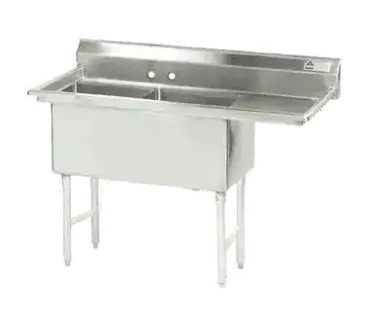 Advance Tabco FC-2-1824-18R-X Sink, (2) Two Compartment