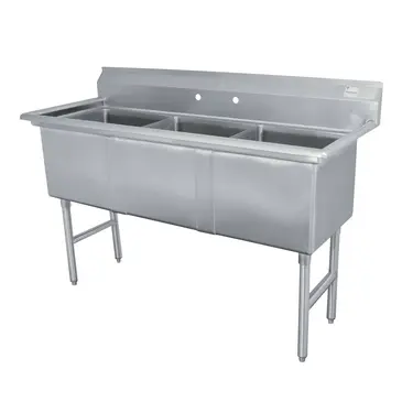 Advance Tabco FC-3-1524 Sink, (3) Three Compartment