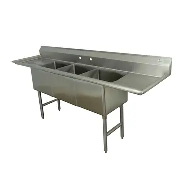 Advance Tabco FC-3-1524-24RL Sink, (3) Three Compartment