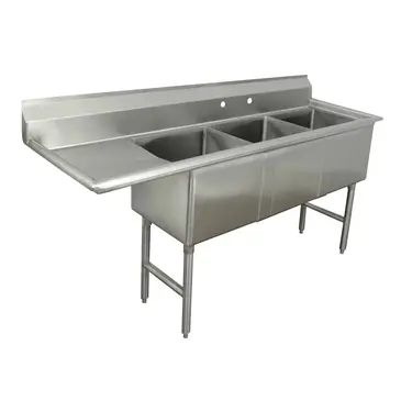 Advance Tabco FC-3-1620-18L Sink, (3) Three Compartment