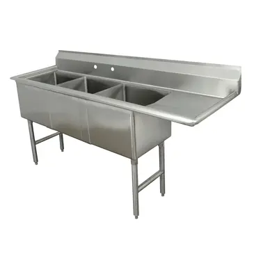 Advance Tabco FC-3-1620-18R Sink, (3) Three Compartment