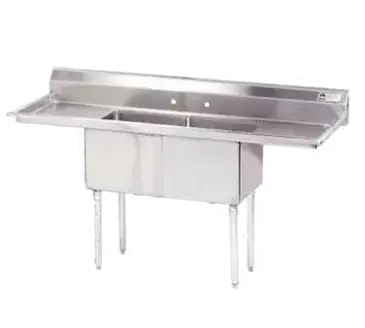 Advance Tabco FE-2-1620-18RL-X Sink, (2) Two Compartment