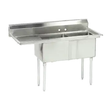 Advance Tabco FE-2-1812-18L-X Sink, (2) Two Compartment