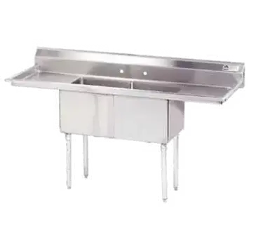 Advance Tabco FE-2-1812-18RL-X Sink, (2) Two Compartment