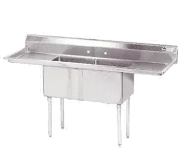 Advance Tabco FE-2-2424-24RL-X Sink, (2) Two Compartment