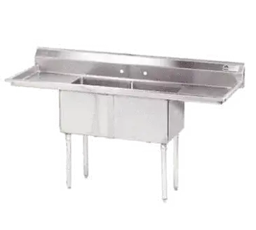 Advance Tabco FE-2-2424-24RL-X Sink, (2) Two Compartment