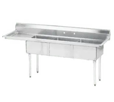 Advance Tabco FE-3-1515-15L-X Sink, (3) Three Compartment