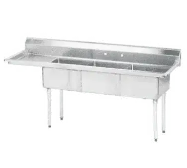 Advance Tabco FE-3-1620-18L-X Sink, (3) Three Compartment