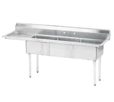 Advance Tabco FE-3-1812-18L-X Sink, (3) Three Compartment