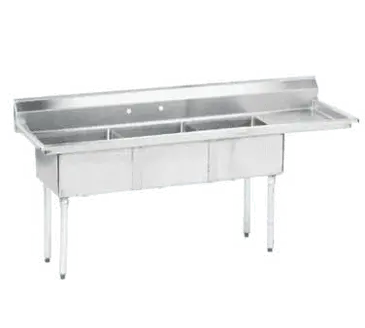 Advance Tabco FE-3-1812-18R-X Sink, (3) Three Compartment