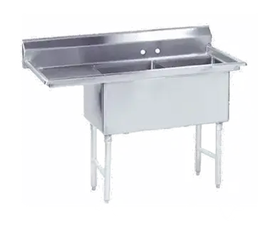 Advance Tabco FS-2-1824-24L Sink, (2) Two Compartment