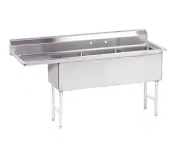 Advance Tabco FS-3-1524-24L Sink, (3) Three Compartment