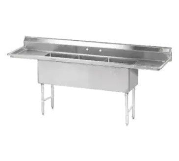 Advance Tabco FS-3-1620-24RL Sink, (3) Three Compartment