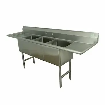 Advance Tabco FS-3-2030-20RL Sink, (3) Three Compartment