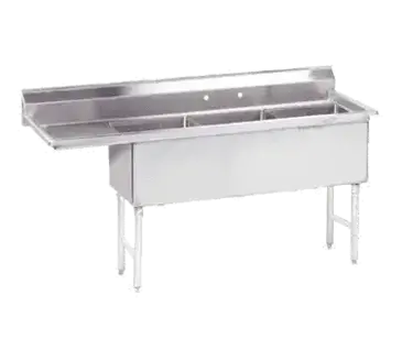 Advance Tabco FS-3-2430-24L Sink, (3) Three Compartment