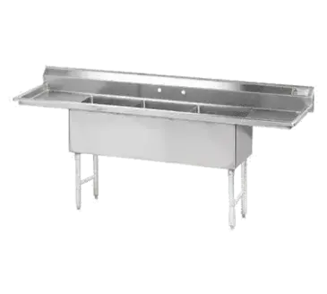 Advance Tabco FS-3-2430-30RL Sink, (3) Three Compartment