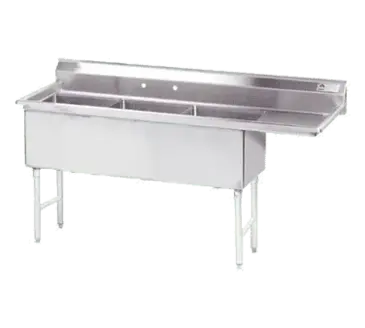 Advance Tabco FS-3-3024-24R Sink, (3) Three Compartment