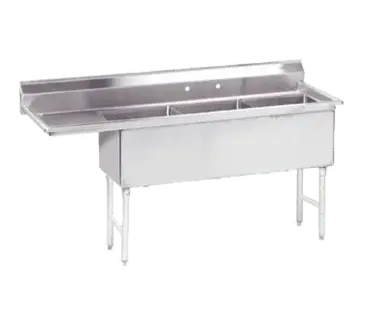 Advance Tabco FS-3-3024-30L Sink, (3) Three Compartment