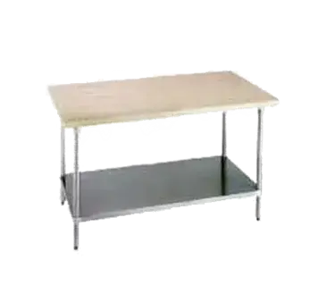 Advance Tabco H2G-244 Work Table, Wood Top