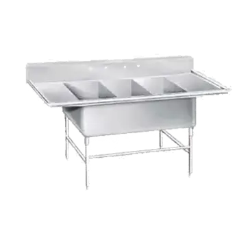 Advance Tabco K7-3-1432-18RL Sink, (3) Three Compartment