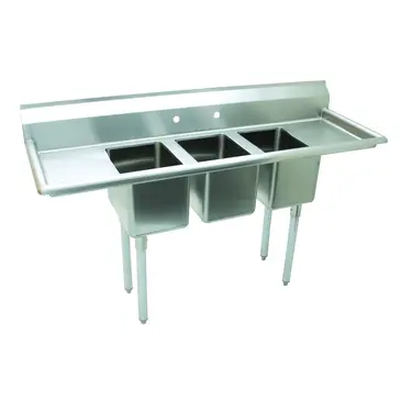 Advance Tabco K7-CS-21-EC-X Sink, (3) Three Compartment