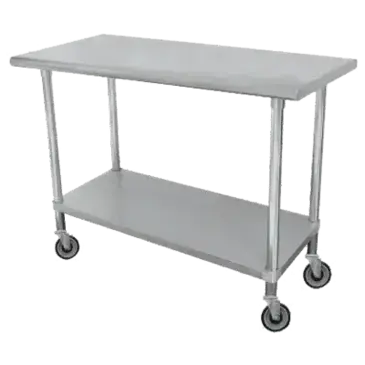 Advance Tabco MSLAG-304C-X Work Table,  40" - 48", Stainless Steel Top