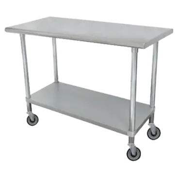 Advance Tabco MSLAG-304C-X Work Table,  40" - 48", Stainless Steel Top