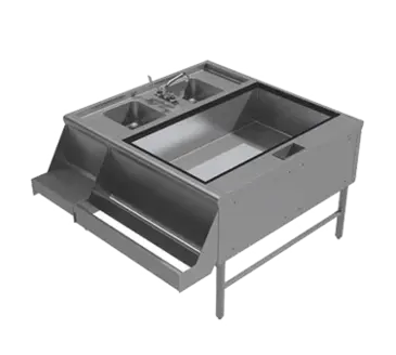 Advance Tabco PR-42X30-10-R Underbar Ice Bin/Cocktail, Pass-Thru Combo Unit