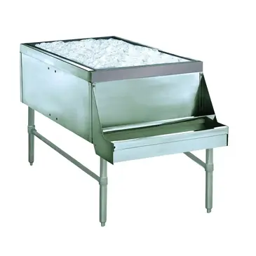 Advance Tabco PRPT-2442-10 Underbar Ice Bin/Cocktail Unit, Pass-Thru