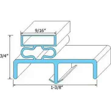 AllPoints Foodservice Parts & Supplies 74-1066 Refrigerator, Door Gasket