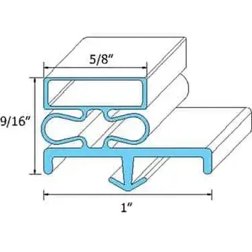 AllPoints Foodservice Parts & Supplies 74-1178 Refrigerator, Door Gasket