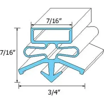 AllPoints Foodservice Parts & Supplies 74-1179 Refrigerator, Door Gasket