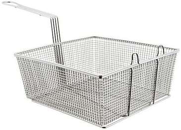AllPoints Foodservice Parts & Supplies Fryer Basket, Full Size, 13" x 12.25" x 5.37", Nickle Plated Steel, Franklin Machine Products 225-1003