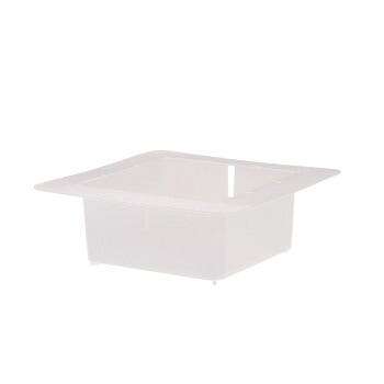AllPoints Foodservice Parts & Supplies Bar Sink Basket, 12" X 12" X 4", White, Plastic, With Flange, Allpoints Foodservice Parts 321392