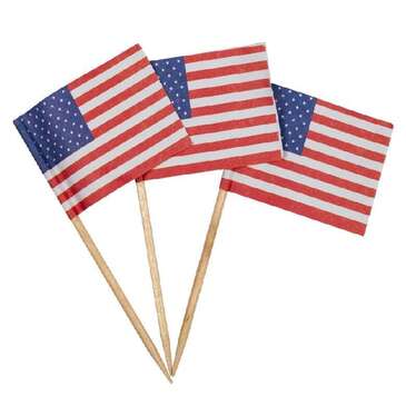 AmerCare Royal American Flag Picks, Red, White & Blue, AmerCare Royal R827