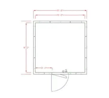 American Panel Corporation 10X10C-I Walk In Cooler, Modular, Self-Contained