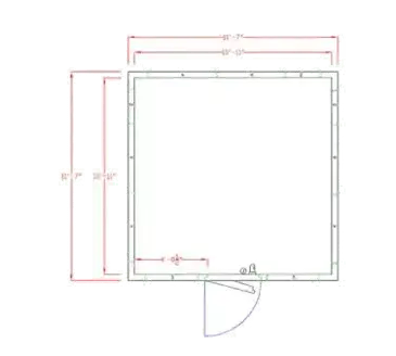 American Panel Corporation 12X12C-I Walk In Cooler, Modular, Self-Contained