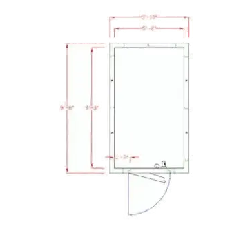 American Panel Corporation 6X10C-O Walk In Cooler, Modular, Remote