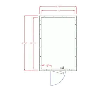 American Panel Corporation 8X12F-I Walk In Freezer, Modular, Self-Contained