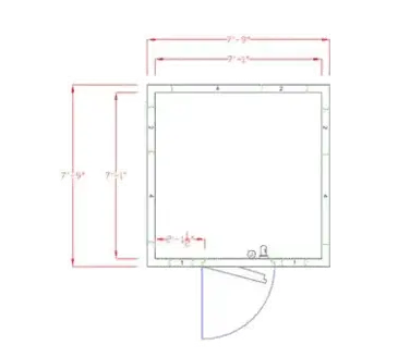 American Panel Corporation 8X8C-I Walk In Cooler, Modular, Self-Contained