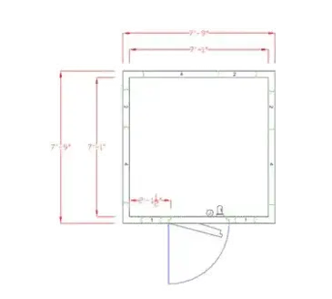 American Panel Corporation 8X8F-O Walk In Freezer, Modular, Remote