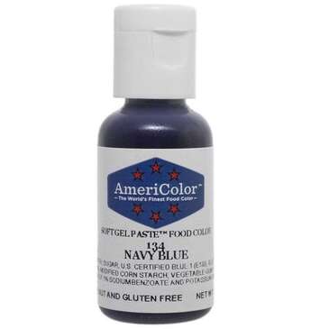 AMERICOLOR CORPORATION Food Coloring, .75 Oz., Navy Blue, Americolor 134