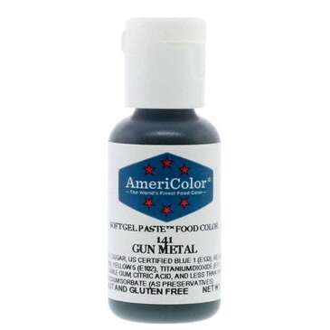 AMERICOLOR CORPORATION Food Coloring, .75 Oz., Gunmetal, Americolor 141