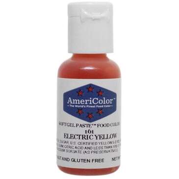 AMERICOLOR CORPORATION Food Coloring, .75 Oz., Electric Yellow, Americolor 161