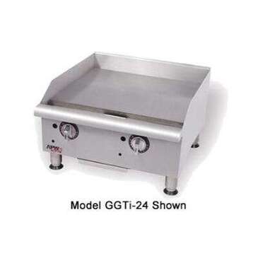 APW Wyott Griddle, 36", Stainless Steel, 3/4" Plate, Gas, Countertop, Wyott GGT-36I 