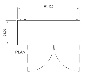 Arctic Air ABB60 Back Bar Cabinet, Refrigerated